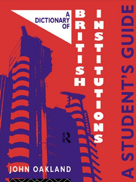 Produktbild: A Dictionary of British Institutions