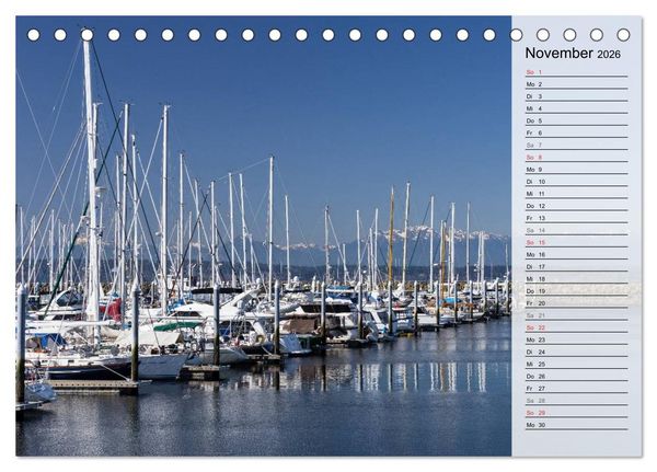 Produktbild: Eine Reise nach Seattle (Tischkalender 2026 DIN A5 quer), CALVENDO Monatskalender