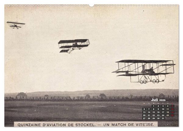 Produktbild: Doppeldecker entdeckt auf historischen Postkarten (Wandkalender 2026 DIN A2 quer), CALVENDO Monatskalender
