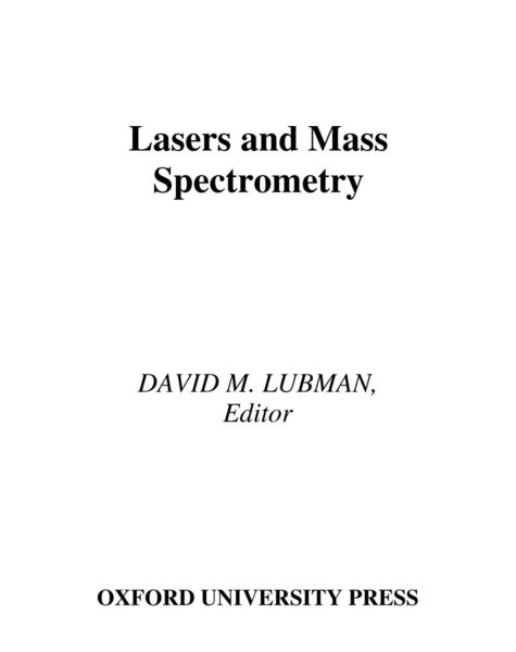 Produktbild: Lasers and Mass Spectrometry