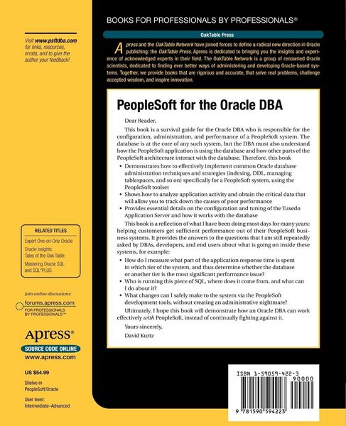 Produktbild: PeopleSoft for the Oracle DBA