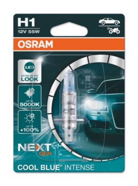 Produktbild: Osram Automotive 4062172395403 Halogen Leuchtmittel COOL BLUE&reg; INTENSE H1 55W 12V