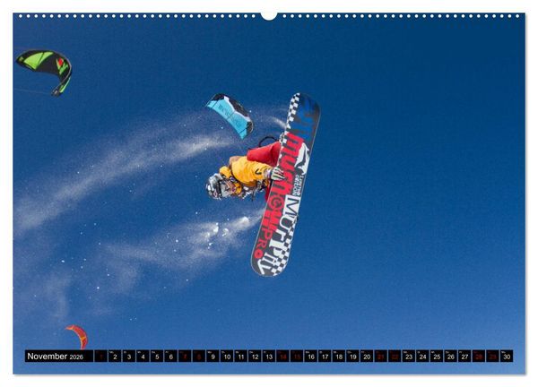 Produktbild: Snowkiting (hochwertiger Premium Wandkalender 2026 DIN A2 quer), Kunstdruck in Hochglanz
