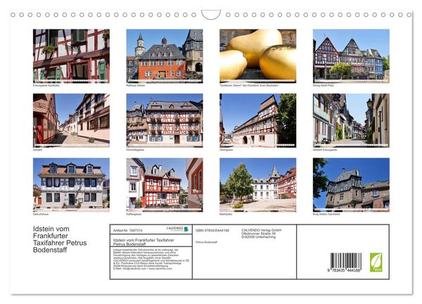 Idstein vom Frankfurter Taxifahrer Petrus Bodenstaff (Wandkalender 2025 DIN A3 quer), CALVENDO Monatskalender