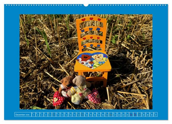 Produktbild: Der Baerchenladen, Teddys und Kunst zum Verlieben (Wandkalender 2026 DIN A2 quer), CALVENDO Monatskalender