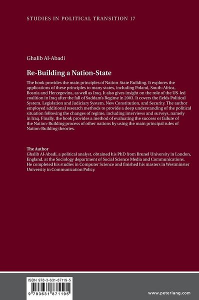 Produktbild: Re-Building a Nation-State