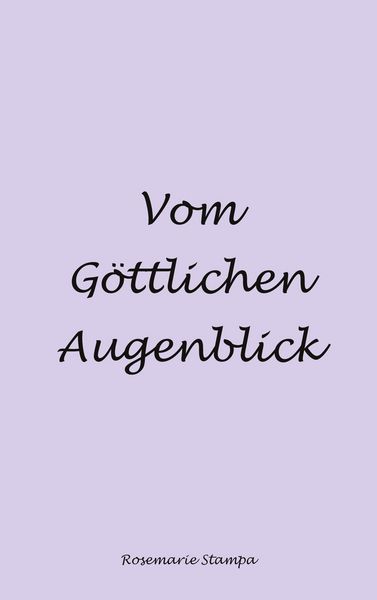Produktbild: Vom G&ouml;ttlichen Augenblick