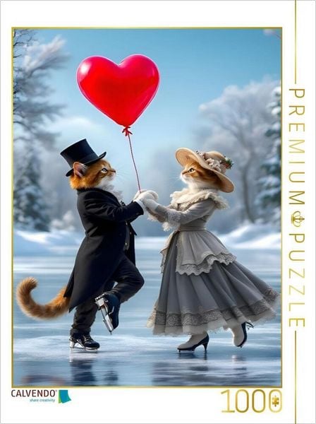 Produktbild: CALVENDO Puzzle Herzen tanzen federleicht im Takt | 1000 Teile Lege-Gr&ouml;&szlig;e 64x48cm Foto-Puzzle f&uuml;r gl&uuml;ckliche Stunden