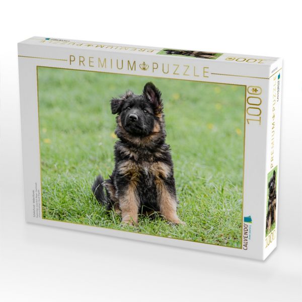 Produktbild: CALVENDO Puzzle Sch&auml;ferhund - Welpe H&uuml;ndin | 1000 Teile Lege-Gr&ouml;&szlig;e 64x48cm Foto-Puzzle f&uuml;r gl&uuml;ckliche Stunden