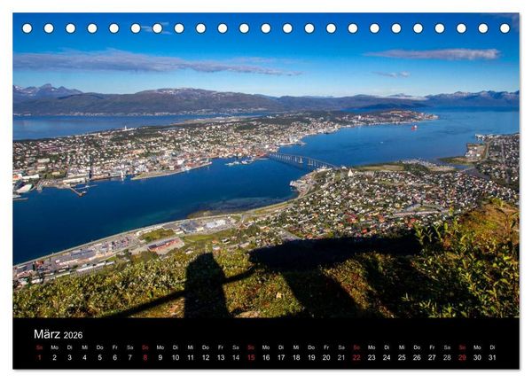 Produktbild: Erlebnis Norwegen: Narvik bis Troms&oslash; (Tischkalender 2026 DIN A5 quer), CALVENDO Monatskalender