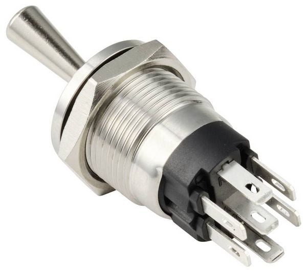 Produktbild: TRU COMPONENTS TC-14378416 Kippschalter 250 V/AC 15A 1 x Ein/Aus IP67 1St.