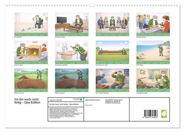 Produktbild: Ich bin noch nicht fertig - Opa Edition (hochwertiger Premium Wandkalender 2027 DIN A2 quer), Kunstdruck in Hochglanz