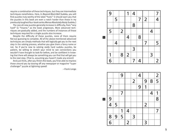 Produktbild: Beyond Black Belt Sudoku