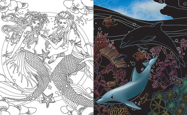 Produktbild: Magische Unterwasserwelt - Kritzel-Kratzel-Buch f&uuml;r Kinder ab 7 Jahren