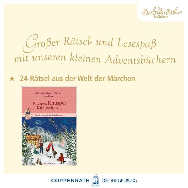 Produktbild: Adventskalenderbuch mit T&uuml;rchen &ndash; Knusper, knusper, kn&auml;uschen ...