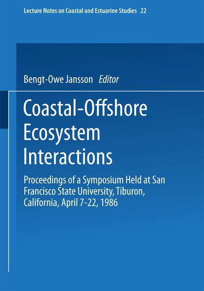 Produktbild: Coastal-Offshore Ecosystem Interactions