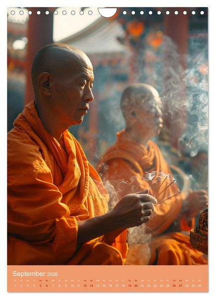 Produktbild: Meditative Stille (Wandkalender 2026 DIN A4 hoch), CALVENDO Monatskalender