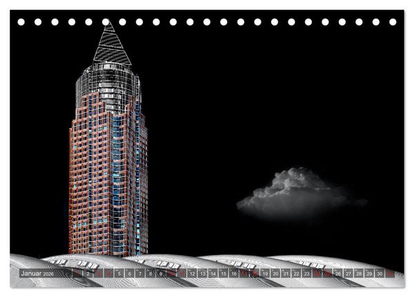 Produktbild: MAINHATTEN architektur kunst (Tischkalender 2026 DIN A5 quer), CALVENDO Monatskalender