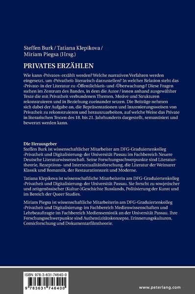 Produktbild: Privates Erz&auml;hlen