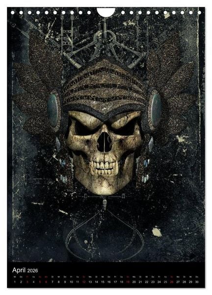 Produktbild: S.O.D. - Skulls Of Death Vol. I - Totenkopf Artworks (Wandkalender 2026 DIN A4 hoch), CALVENDO Monatskalender