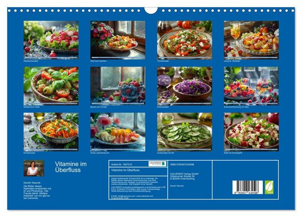 Produktbild: Vitamine im &Uuml;berfluss (Wandkalender 2026 DIN A3 quer), CALVENDO Monatskalender