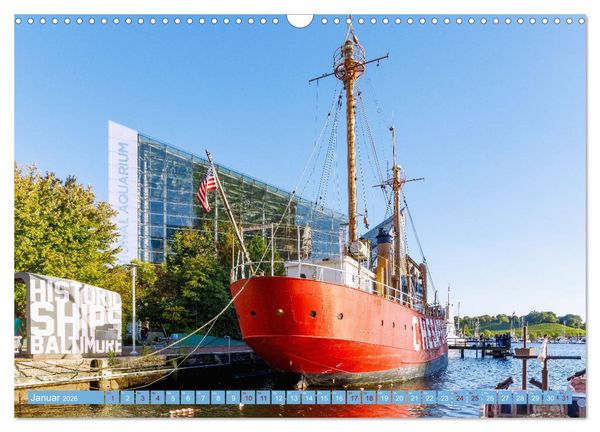 Produktbild: Baltimore. Maritimer Charme an der Ostk&uuml;ste der USA (Wandkalender 2026 DIN A3 quer), CALVENDO Monatskalender