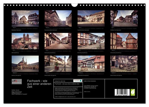 Produktbild: Fachwerk - wie aus einer anderen Zeit (Wandkalender 2026 DIN A3 quer), CALVENDO Monatskalender