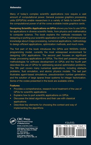 Produktbild: Designing Scientific Applications on GPUs