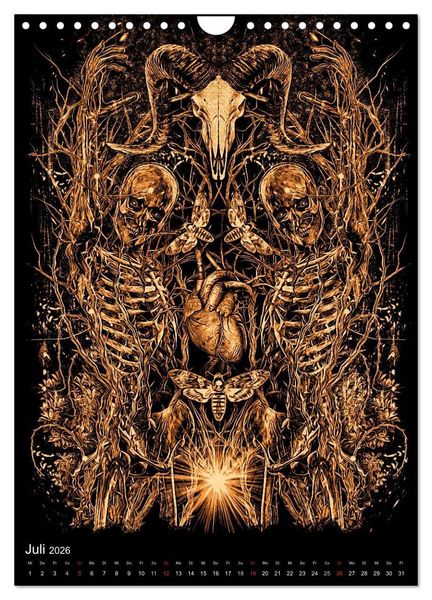 Produktbild: BLOODBOY/DARK ILLUSTRATION (Wandkalender 2026 DIN A4 hoch), CALVENDO Monatskalender