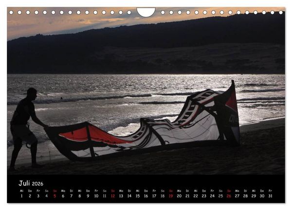 Produktbild: Kitesurfen &ndash; Faszination auf dem Wasser (Wandkalender 2026 DIN A4 quer), CALVENDO Monatskalender