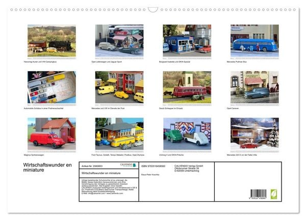 Produktbild: Wirtschaftswunder en miniature (Wandkalender 2026 DIN A2 quer), CALVENDO Monatskalender