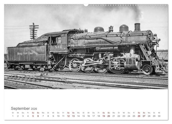 Produktbild: US-Dampflokomotiven (Wandkalender 2026 DIN A2 quer), CALVENDO Monatskalender