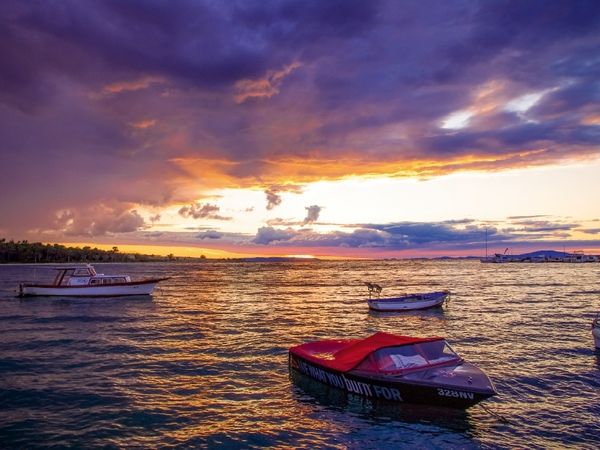 Produktbild: CALVENDO Puzzle Sonnenuntergang im Hafen von Novalja, Insel Pag | 1000 Teile Lege-Gr&ouml;&szlig;e 64 &times; 48 cm Foto-Puzzle f&uuml;r gl&uuml;ckliche Stunden