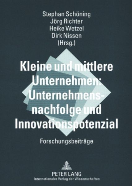 Produktbild: Kleine und mittlere Unternehmen: Unternehmensnachfolge und Innovationspotenzial