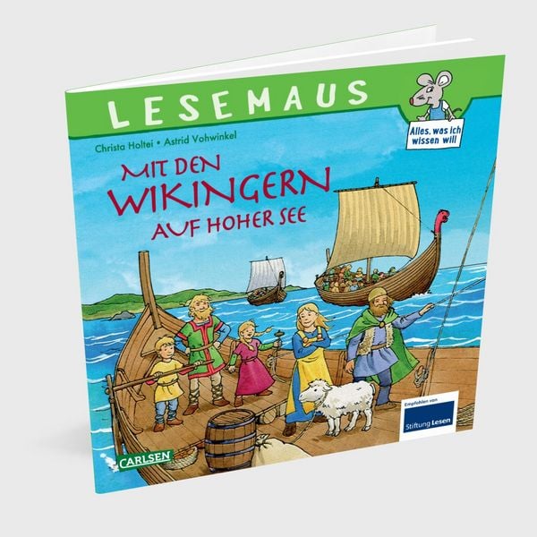 Produktbild: LESEMAUS 148: Mit den Wikingern auf hoher See