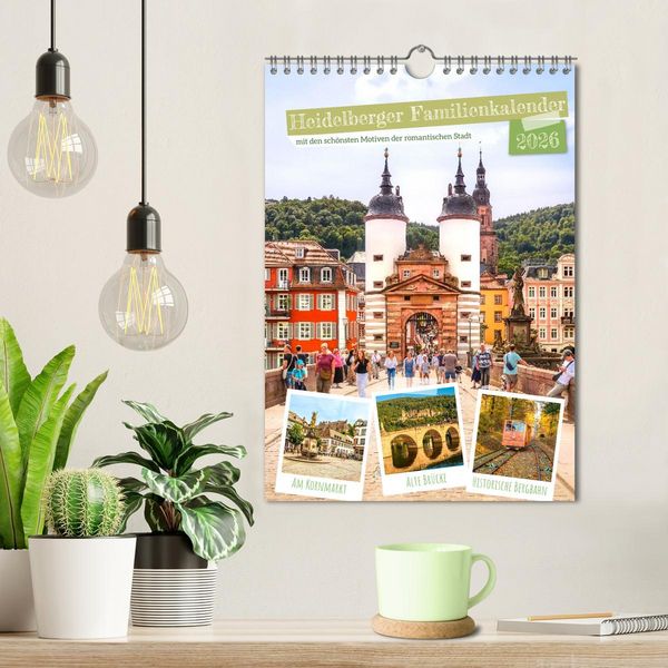 Produktbild: Heidelberger Familienkalender (Wandkalender 2026 DIN A4 hoch), CALVENDO Monatskalender