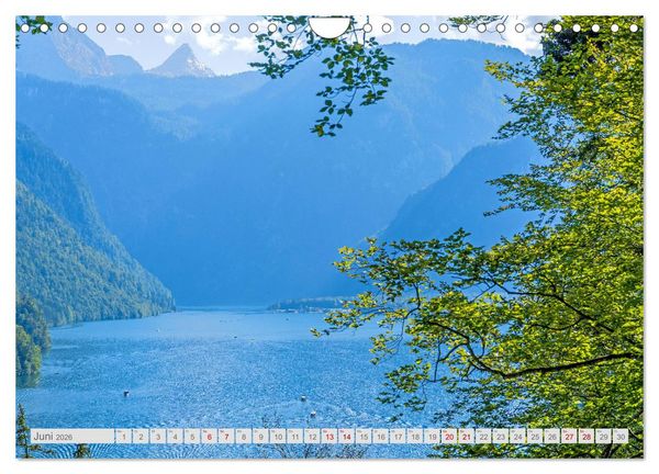 Produktbild: Malerische Seen in Bayern (Wandkalender 2026 DIN A4 quer), CALVENDO Monatskalender