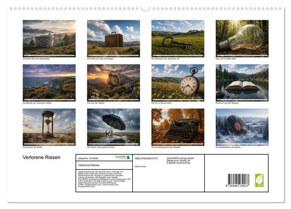 Produktbild: Verlorene Riesen (hochwertiger Premium Wandkalender 2027 DIN A2 quer), Kunstdruck in Hochglanz