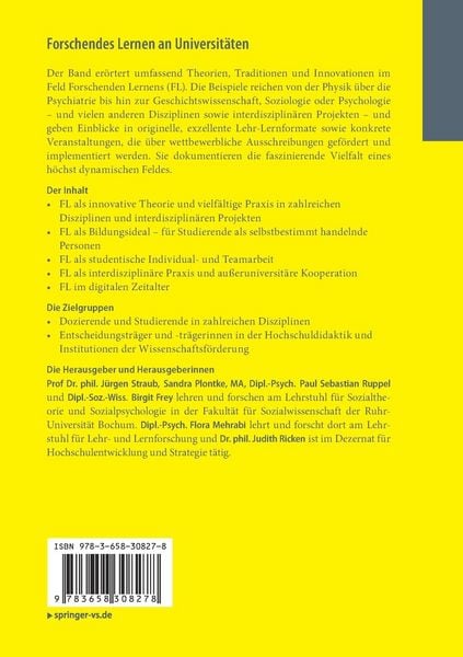 Produktbild: Forschendes Lernen an Universit&auml;ten