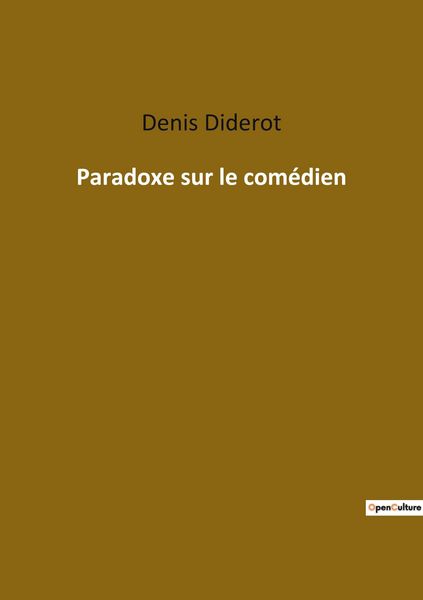 Produktbild: Paradoxe sur le com&eacute;dien