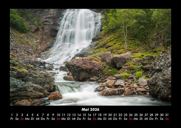 Produktbild: Wasserf&auml;lle 2026 Fotokalender DIN A3