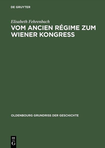 Produktbild: Vom Ancien R&eacute;gime zum Wiener Kongress