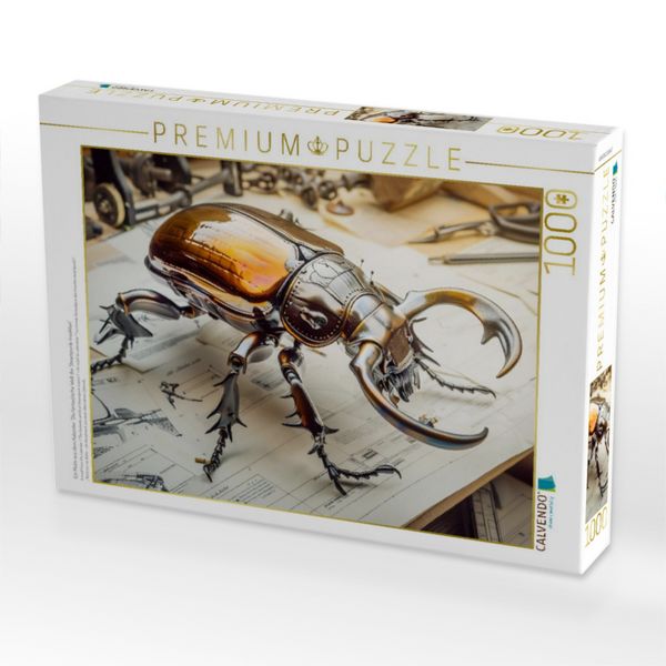 Produktbild: CALVENDO Puzzle Ein Motiv aus dem Kalender "Die fantastische Welt der Steampunk-Insekten" | 1000 Teile Lege-Gr&ouml;&szlig;e 64x48cm Foto-Puzzle f&uuml;r gl&uuml;ckliche S