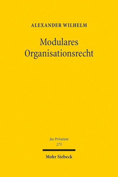 Produktbild: Modulares Organisationsrecht