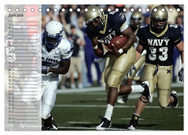 Produktbild: Sport. American Football (Tischkalender 2026 DIN A5 quer), CALVENDO Monatskalender