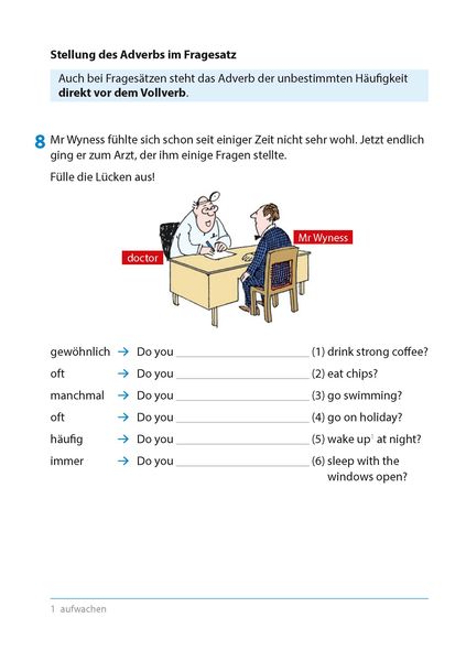 Produktbild: Wichtige Grammatikbereiche. Englisch 6. Klasse, A5-Heft