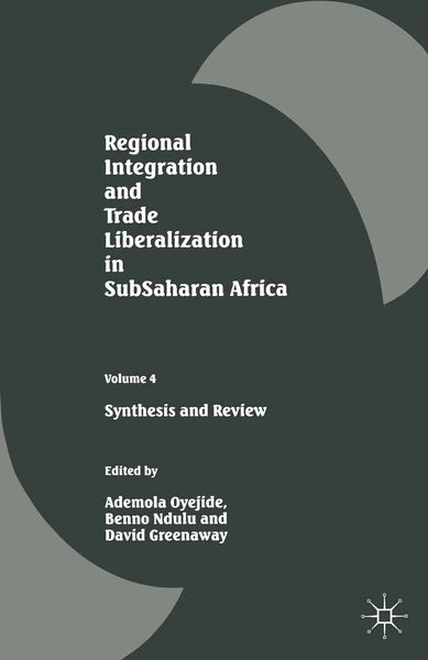 Produktbild: Regional Integration and Trade Liberalization in SubSaharan Africa