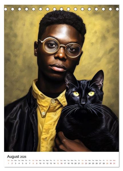 Produktbild: Meow and Forever (Desk Calendar 2026 DIN A5 portrait), CALVENDO 12 Month DeskCalendar