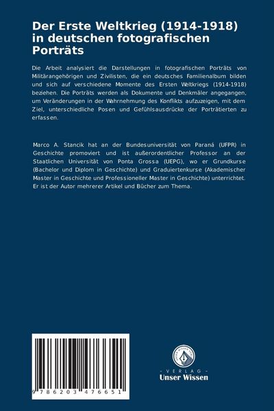 Produktbild: Der Erste Weltkrieg (1914-1918) in deutschen fotografischen Portr&auml;ts