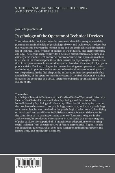 Produktbild: Psychology of the Operator of Technical Devices